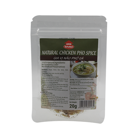 Tofuhat Natural Chicken Pho Spice 20g (Case 48)
