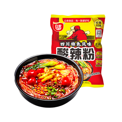 BAI JIA Potato Vermicelli (Bag) - Sour Hot 105g - Longdan Official