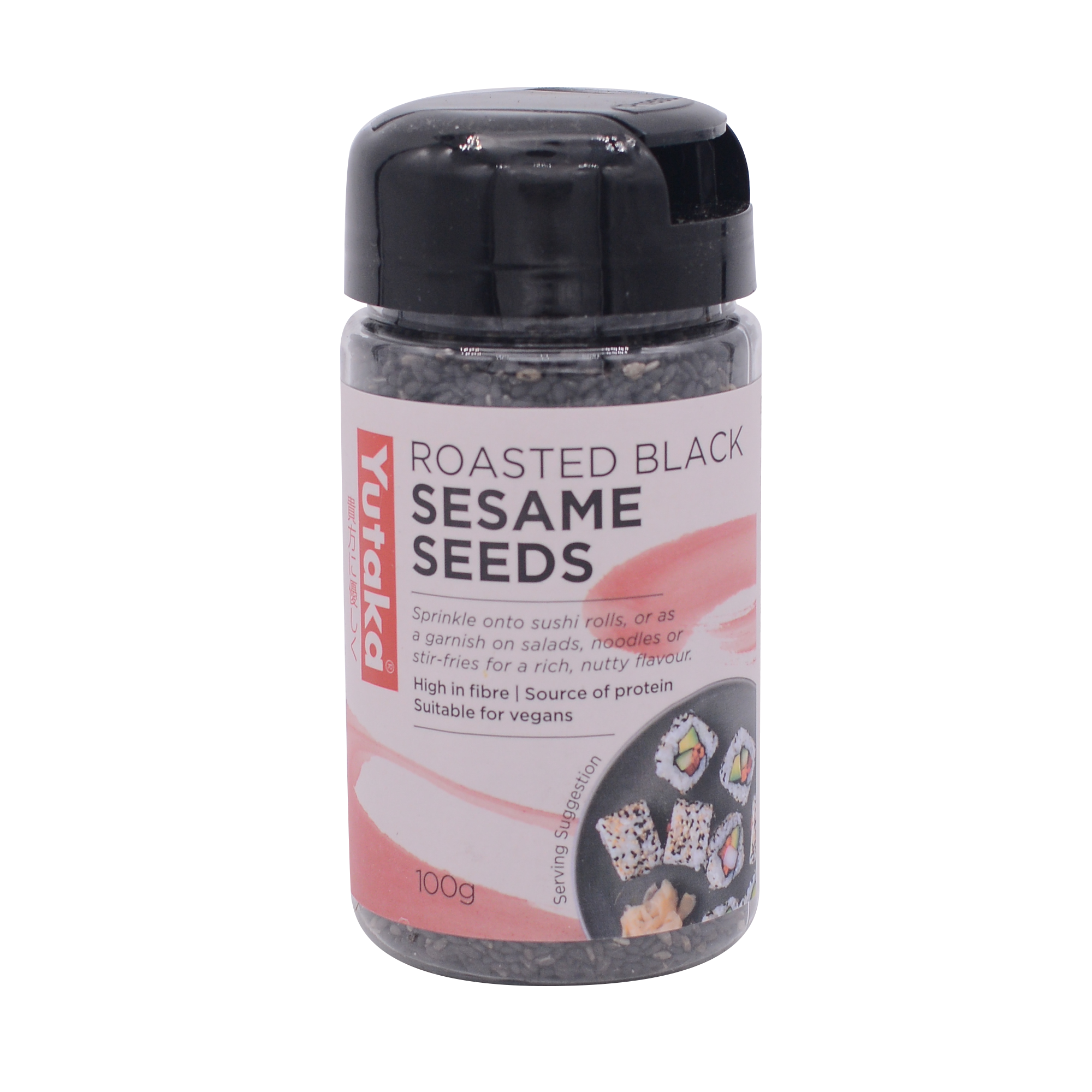 Yutaka Black Roasted Sesame Seeds 100g - Longdan Online Supermarket