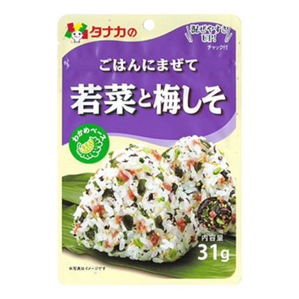 TANAKA Furikake Green Leaf And Plum 31g (Case 160)