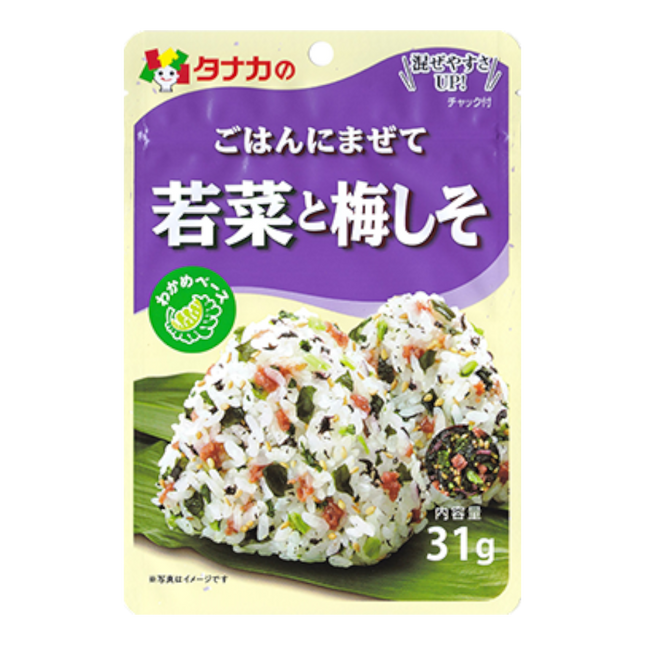 TANAKA Furikake Green Leaf And Plum 31g (Case 160)