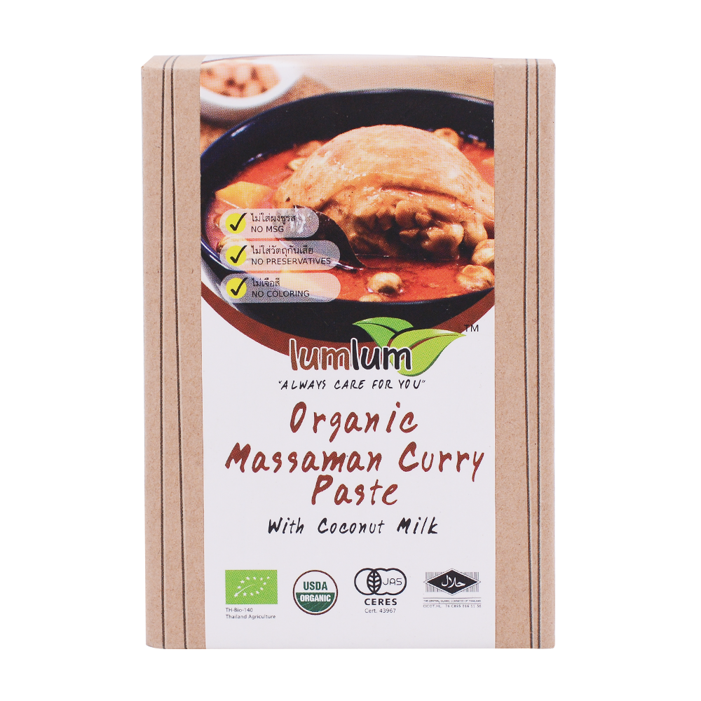LumLum Organic Massaman Curry Paste 100g - Longdan Online Supermarket