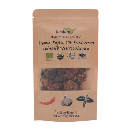 LumLum Organic Ka Prow Stir Fried Spices Spicy 30g - Longdan Online Supermarket