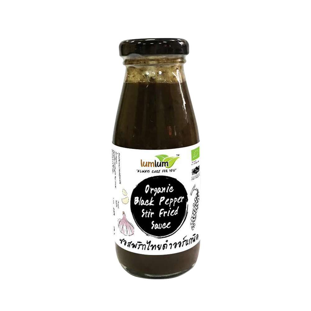 LumLum Organic Black Pepper Stir Fried Sauce 200g - Longdan Official Online Store