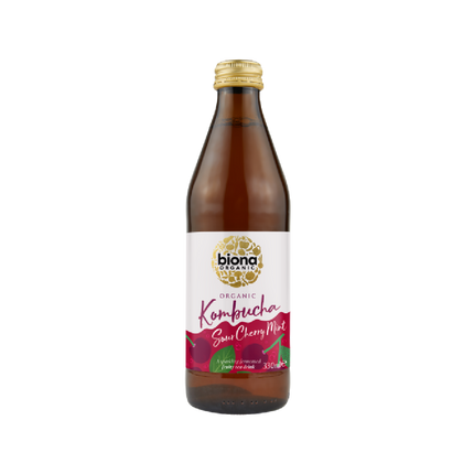 BIONA ORG Kombucha Cherry Mint 330ml (Case 6)