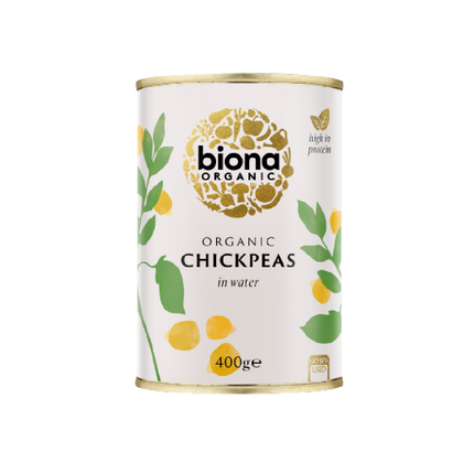 BIONA ORG Chick Peas in Water 400g (Case 6)