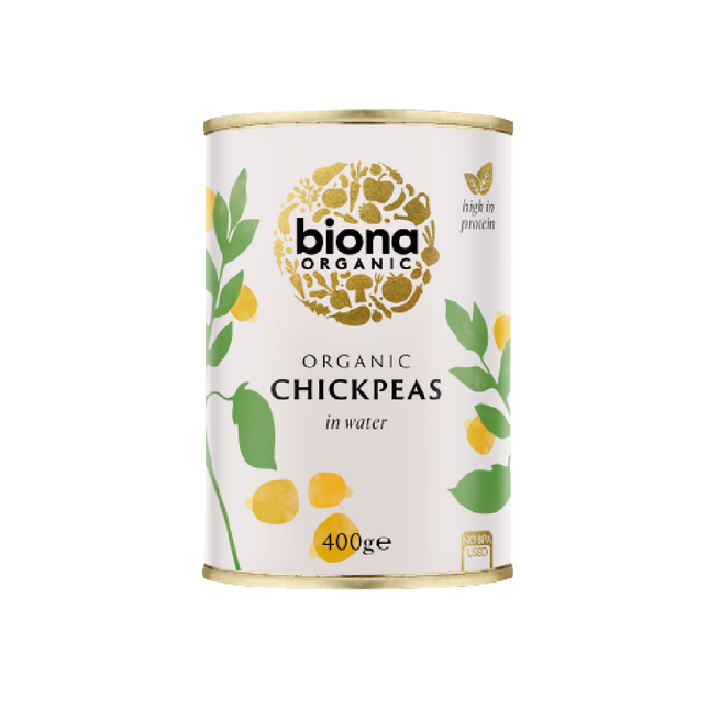 BIONA ORG Chick Peas in Water 400g (Case 6)