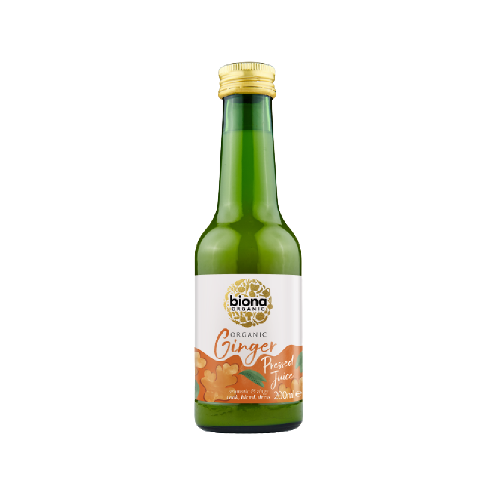 BIONA Organic Ginger Juice 200ml (Case 6)