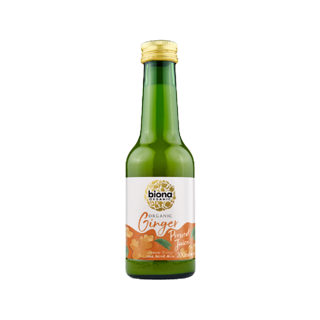 BIONA Organic Ginger Juice 200ml (Case 6)