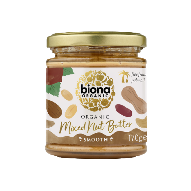 BIONA ORG Mixed Nut Butter 170g (Case 6)