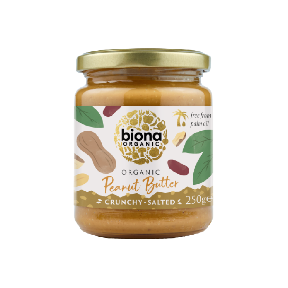 BIONA ORG Peanut Butter Crunchy - Salted 250g (Case 6)