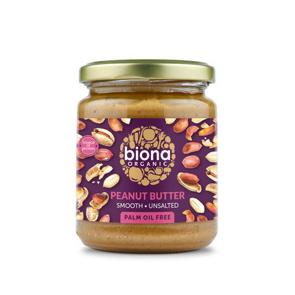 BIONA Organic Peanut Butter Smooth 250g - Longdan Online Supermarket