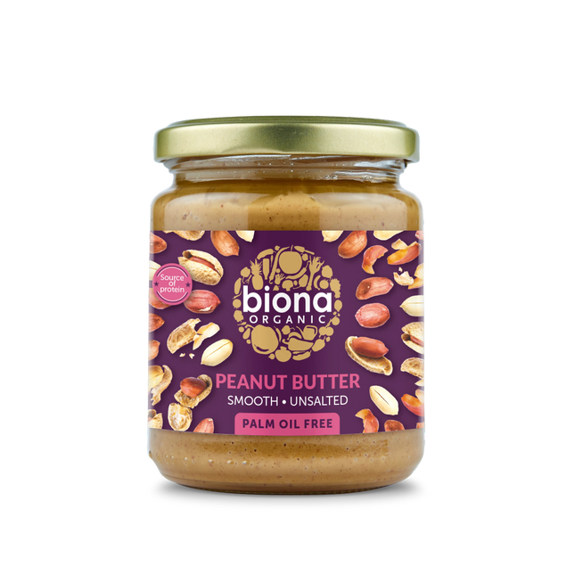 BIONA Organic Peanut Butter Smooth 250g - Longdan Online Supermarket