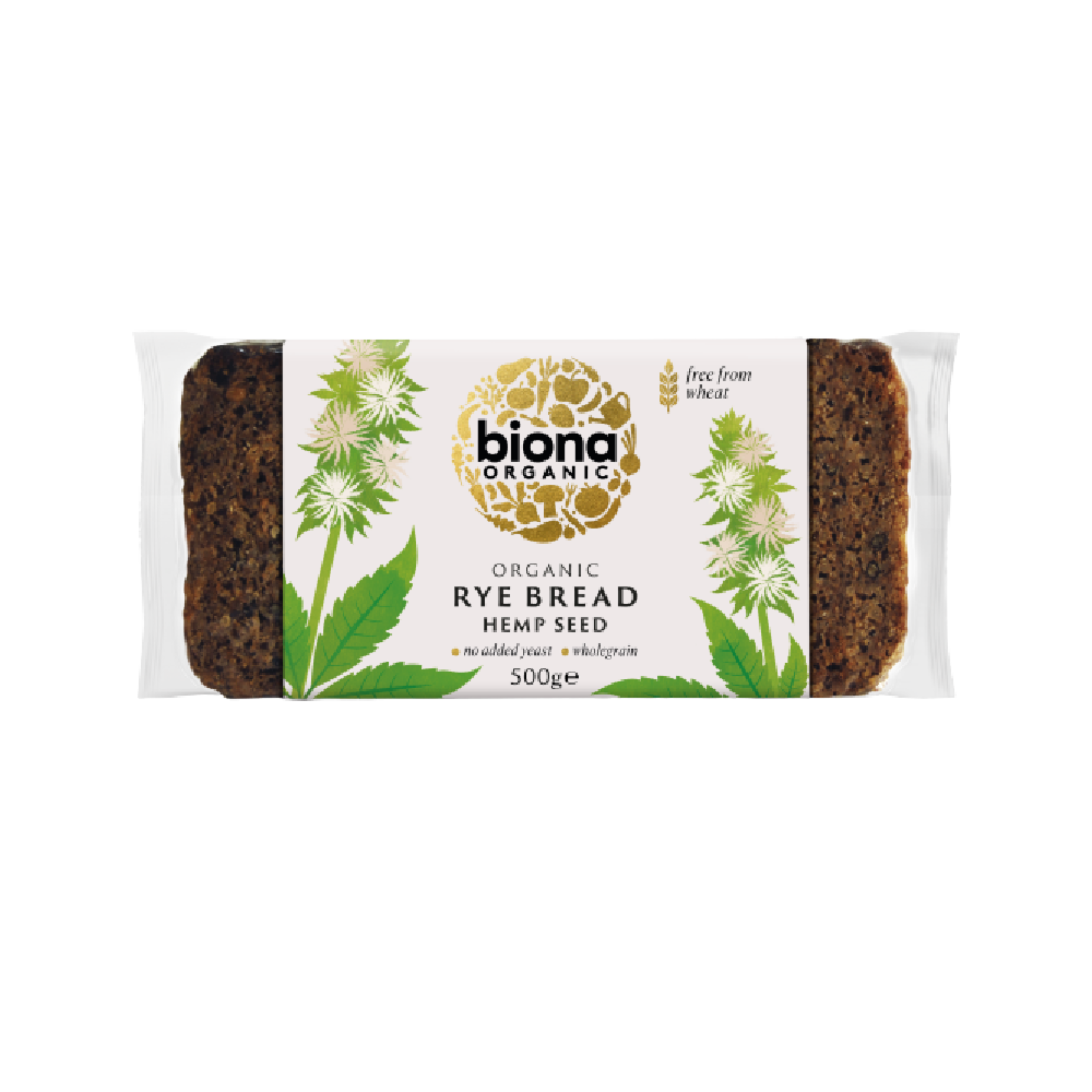 BIONA ORG Rye Bread Hemp Seed 500g (Case 7)
