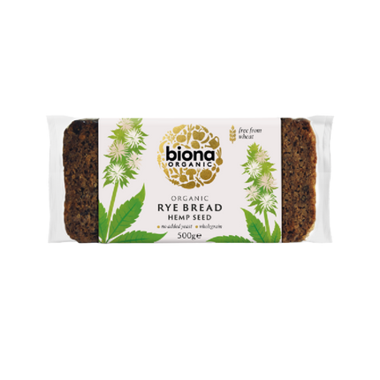 BIONA ORG Rye Bread Hemp Seed 500g (Case 7)
