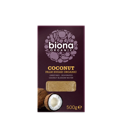 BIONA Organic Unrefined Coconut Palm Sugar 500g - Longdan Online Supermarket