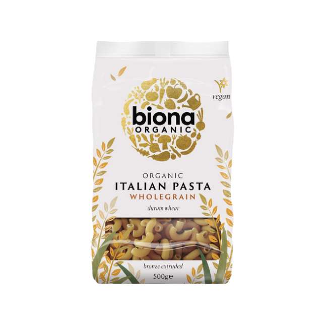 BIONA ORG Wholegrain Macaroni 500g (Case 12)