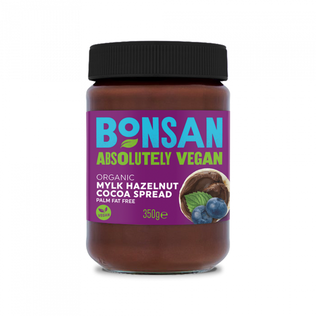 BONSAN ORG Mylk Hazelnut Cocoa Spread 350g - Longdan Online Supermarket