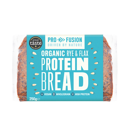 PROFUSION ORG Rye & Flax Protein Bread 250g (Case 9)