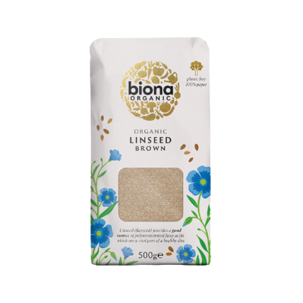 BIONA Organic Linseed Brown (OMEGA Rich) 500g (Case 6)