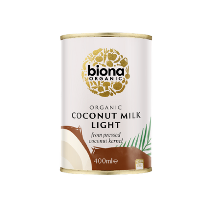 BIONA ORG Coconut Milk - Light 9% fat 400ml (Case 6)