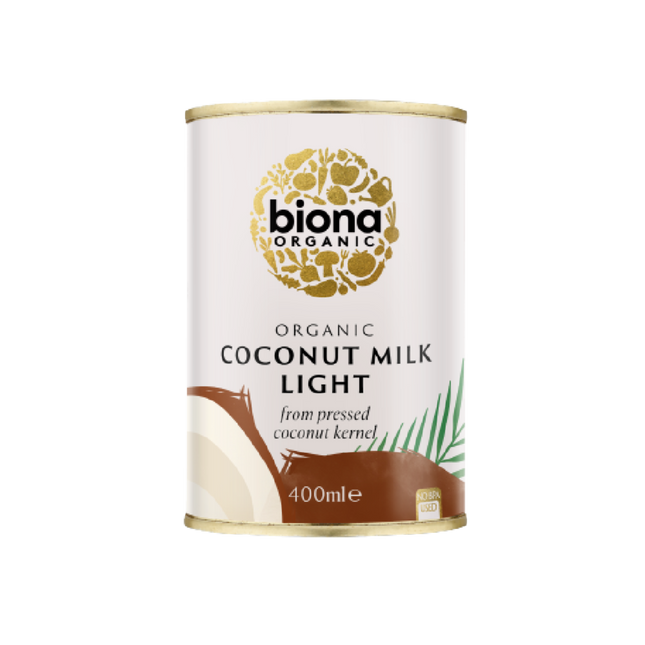 BIONA ORG Coconut Milk - Light 9% fat 400ml (Case 6)