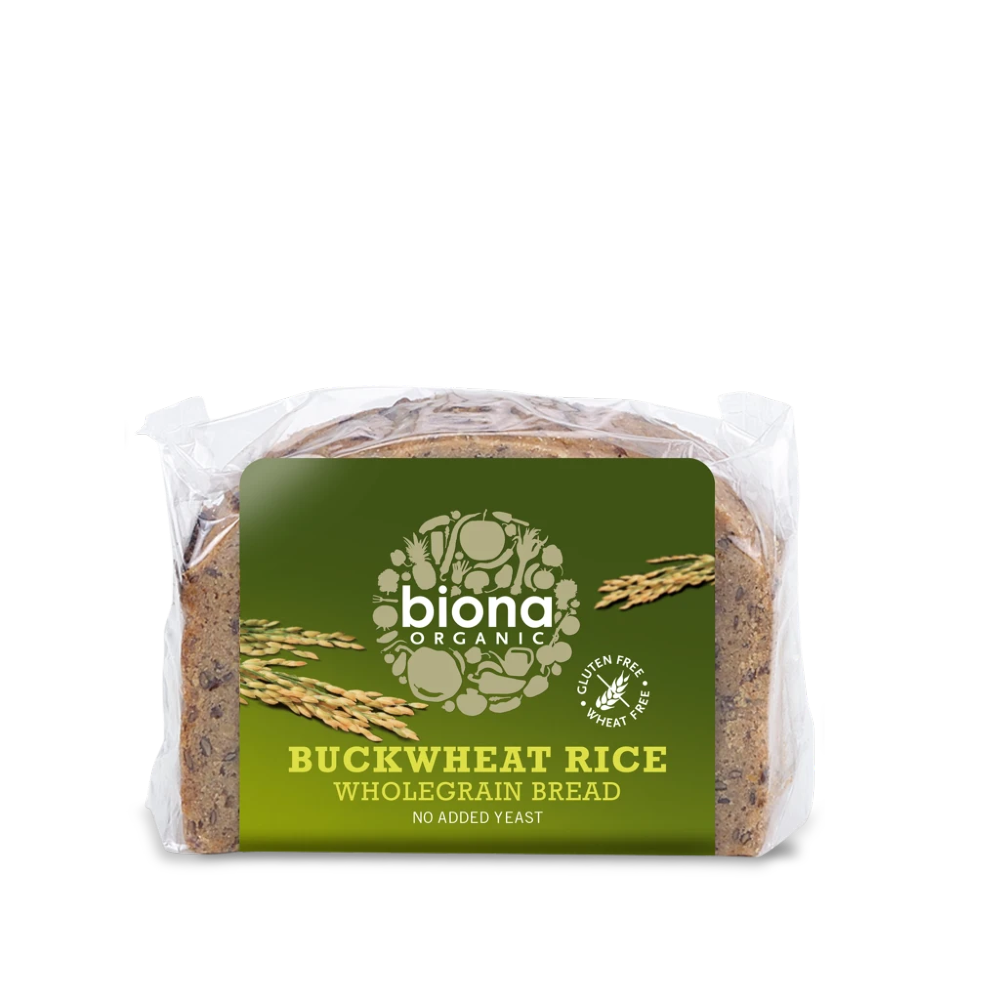 BIONA ORG GF Buckwheat & Rice Bread (yeast free) 250g - Longdan Online Supermarket
