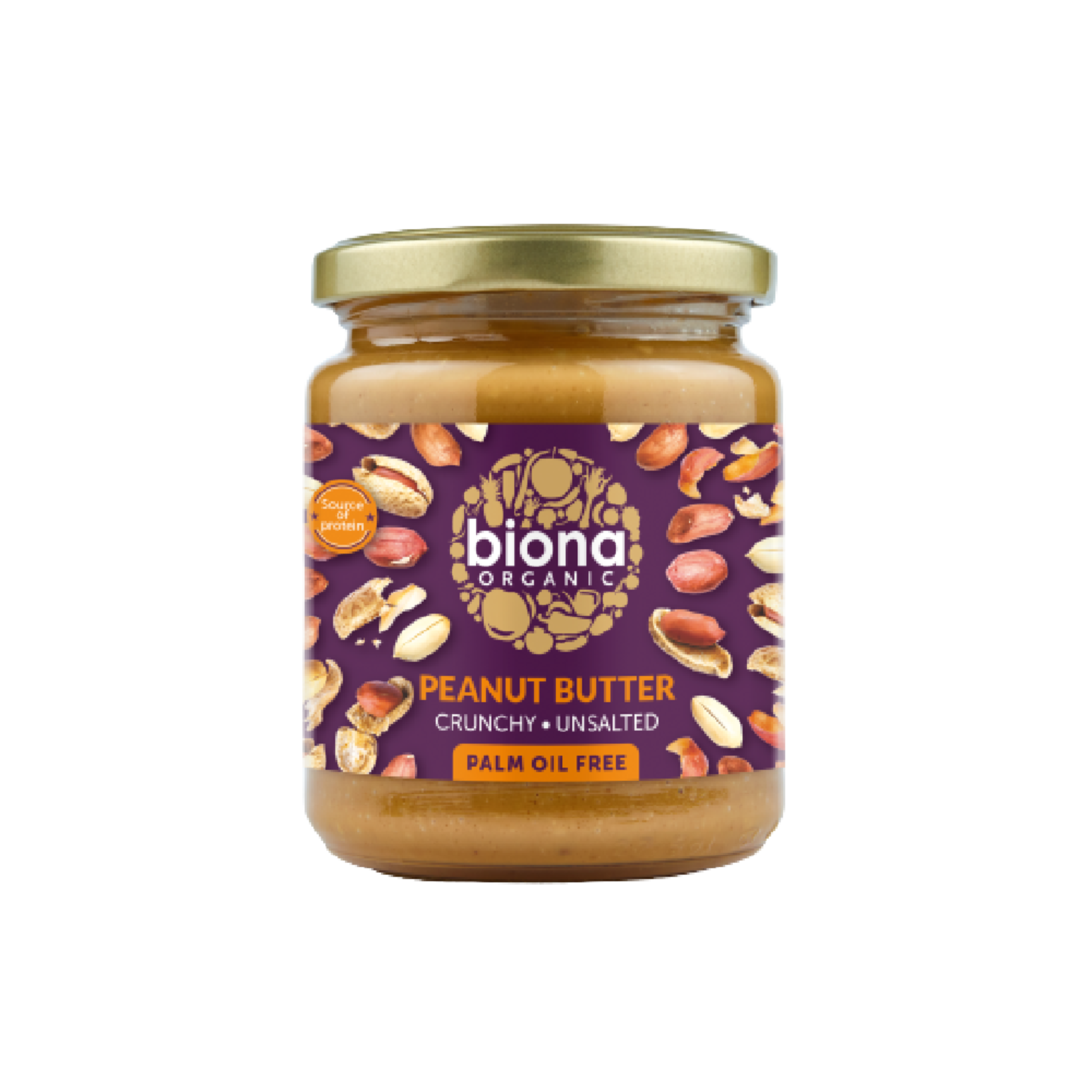 BIONA ORG Peanut Butter Crunchy - Unsalted 250g - Longdan Official