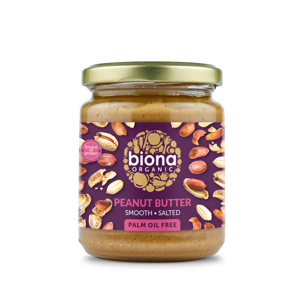 BIONA Organic Peanut Butter Smooth (w/ Sea salt) 250g - Longdan Online Supermarket