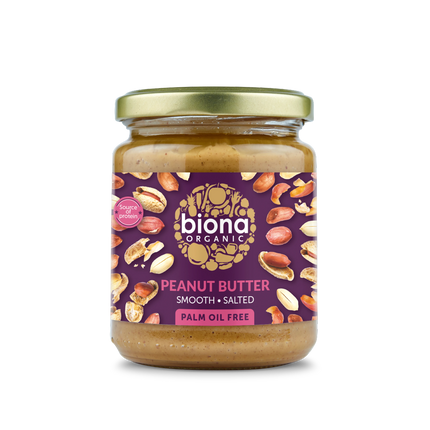 BIONA Organic Peanut Butter Smooth (w/ Sea salt) 250g - Longdan Online Supermarket