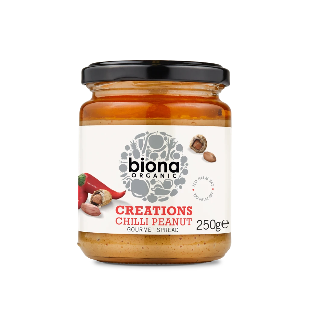 BIONA Organic Creations - Chilli Peanut Gourmet Nut Spread 250g - Longdan Online Supermarket