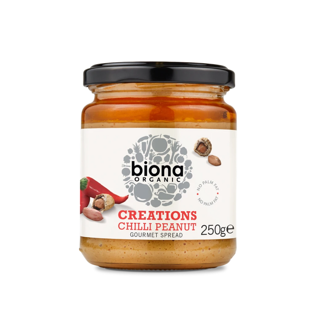 BIONA Organic Creations - Chilli Peanut Gourmet Nut Spread 250g - Longdan Online Supermarket