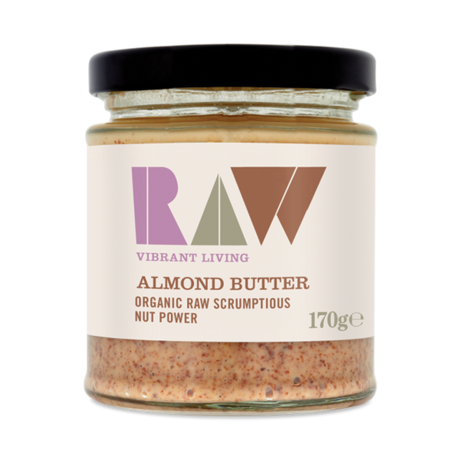 RAW ORG Whole Almond Butter (No Palm Oil) 170g - Longdan Online Supermarket