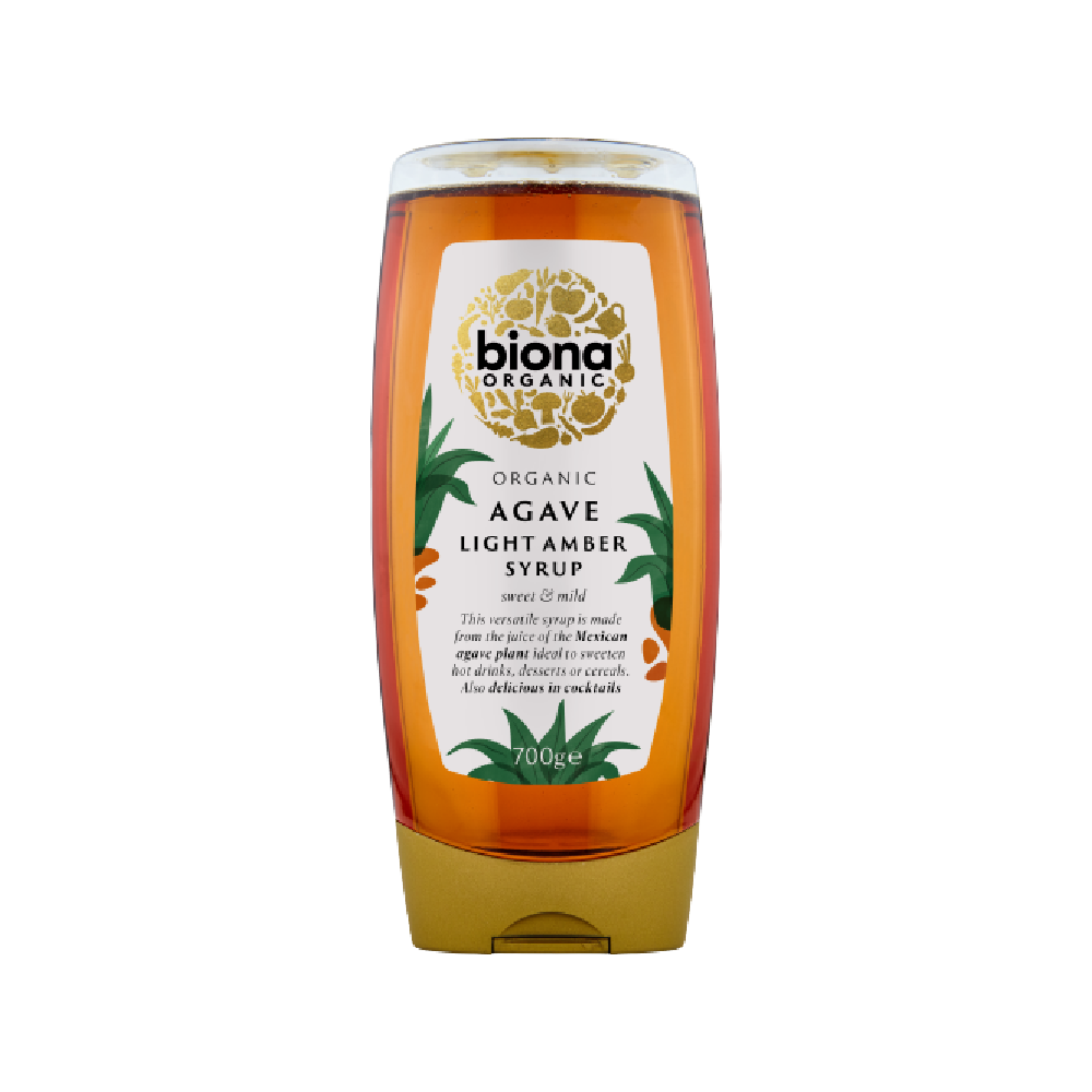 BIONA ORG Agave Light Syrup - Squeezy 700g (Case 6)