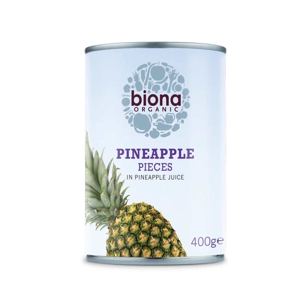 BIONA Organic Pineapple Pieces in Pineapple juice 400g - Longdan Online Supermarket