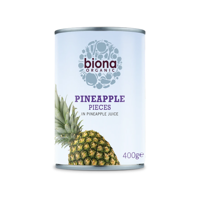 BIONA Organic Pineapple Pieces in Pineapple juice 400g - Longdan Online Supermarket