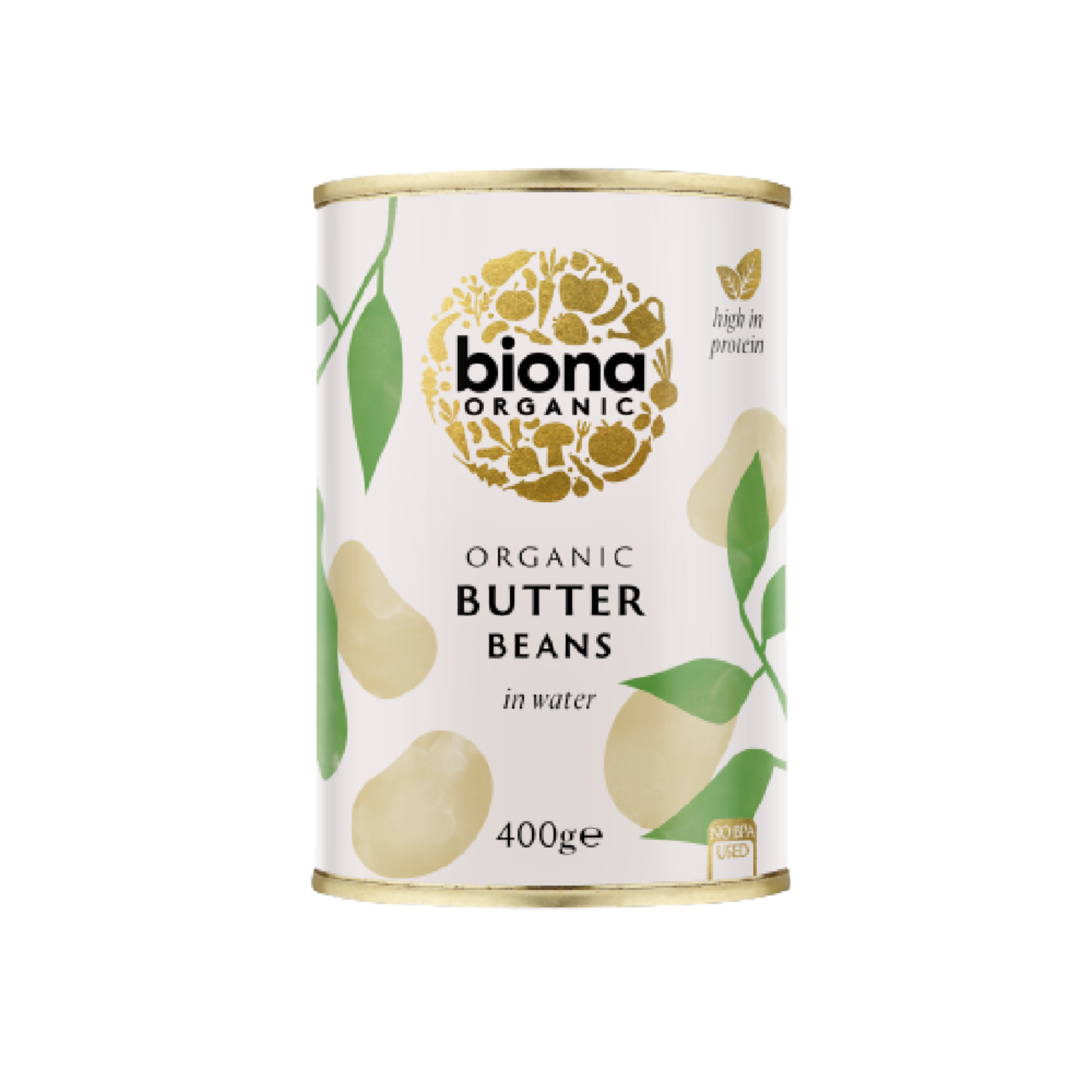 BIONA ORG Butter Beans 400g (Case 6)