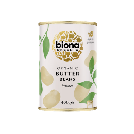 BIONA ORG Butter Beans 400g (Case 6)