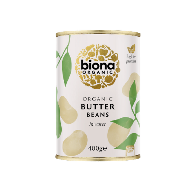 BIONA ORG Butter Beans 400g (Case 6)