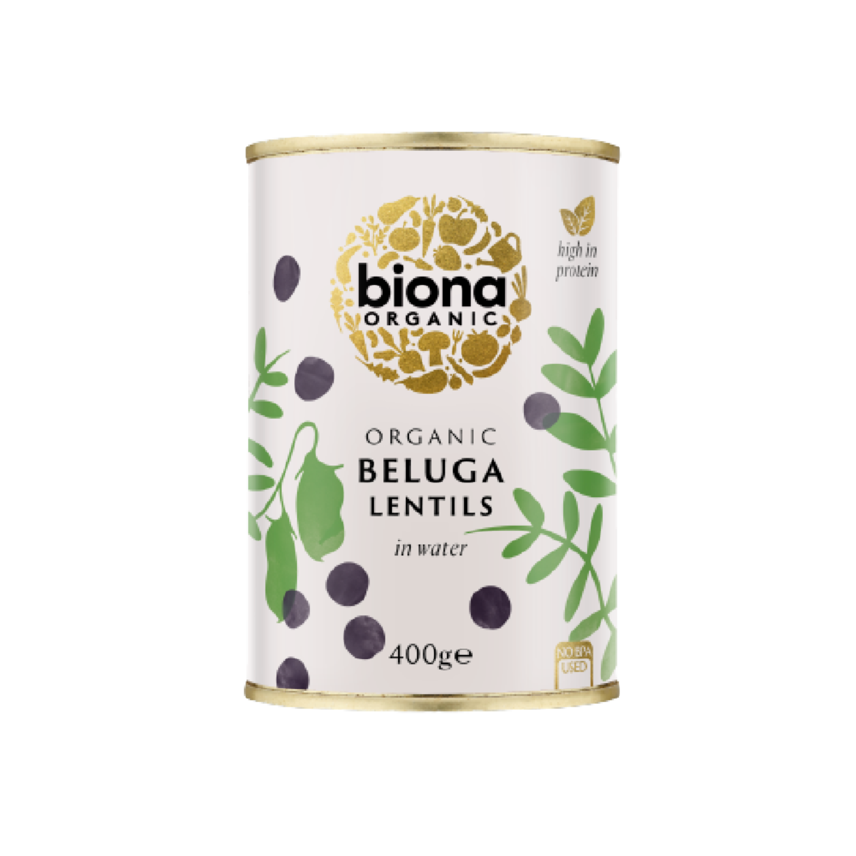 BIONA ORG Lentils Black Beluga 400g (Case 6)