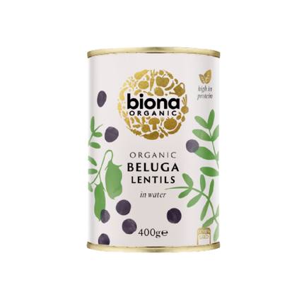 BIONA ORG Lentils Black Beluga 400g (Case 6)
