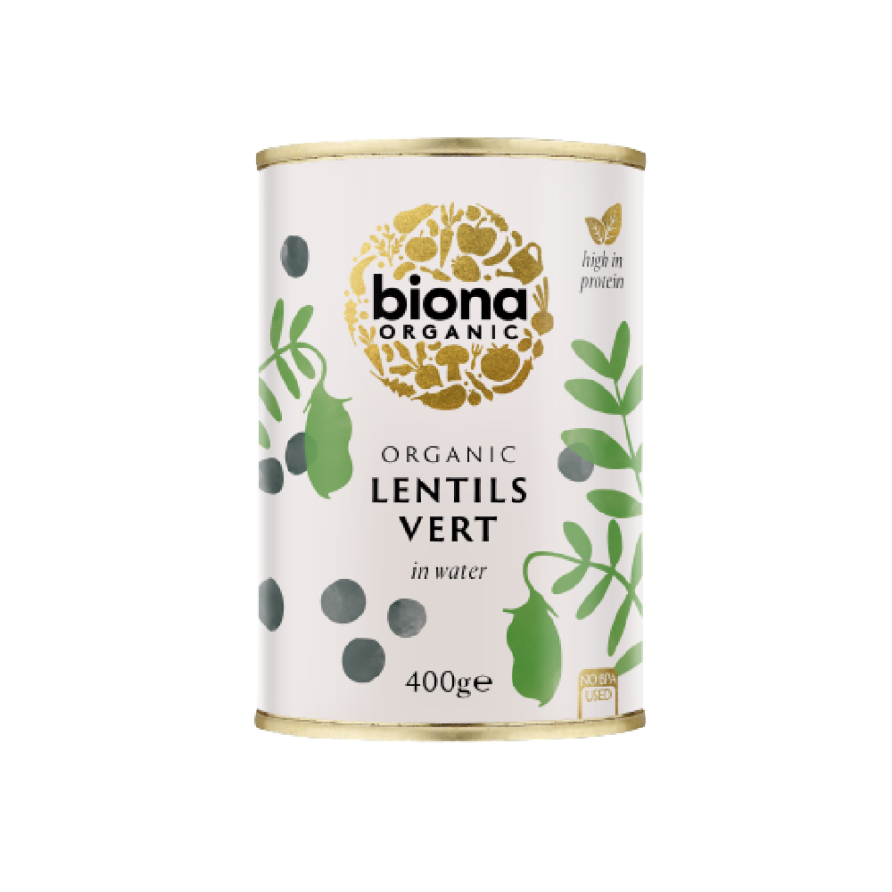 BIONA ORG Lentils Vert 400g (Case 6)