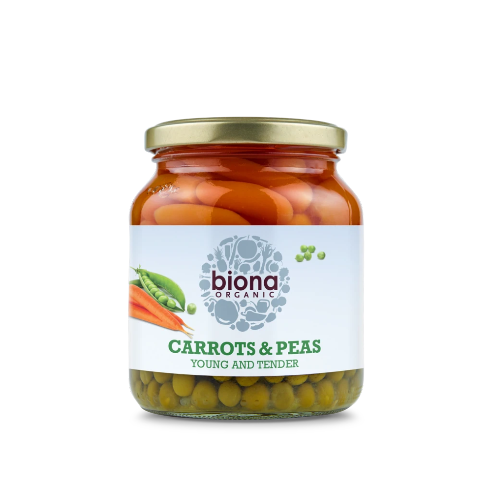 BIONA Organic Garden Carrots & Peas 350g - Longdan Online Supermarket