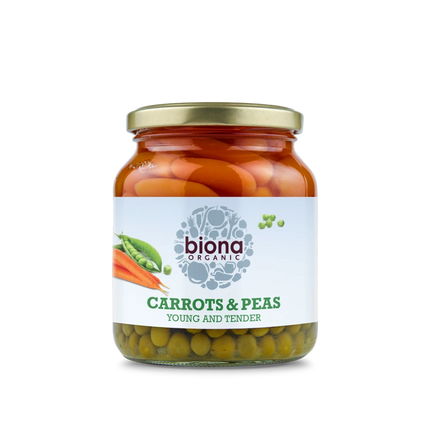 BIONA Organic Garden Carrots & Peas 350g - Longdan Online Supermarket