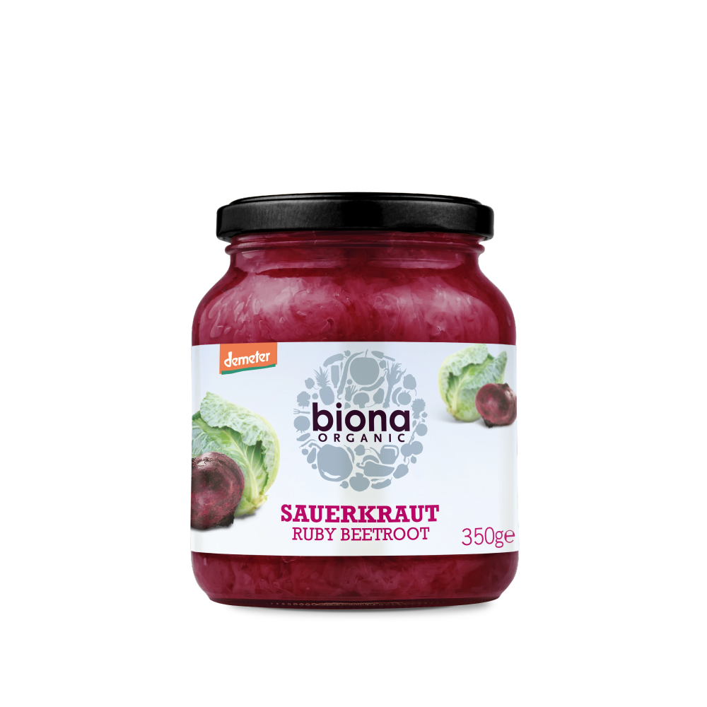 BIONA Organic Sauerkraut Ruby Red Demeter 350g - Longdan Online Supermarket