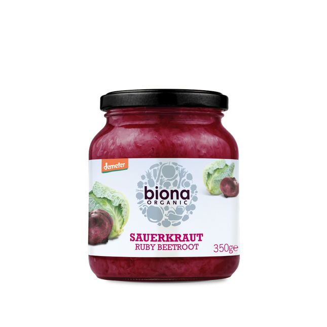 BIONA Organic Sauerkraut Ruby Red Demeter 350g - Longdan Online Supermarket