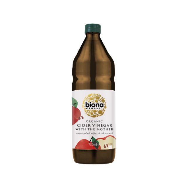 BIONA ORG Cider Vinegar (unfiltered w/ mother) 750ml (Case 6)