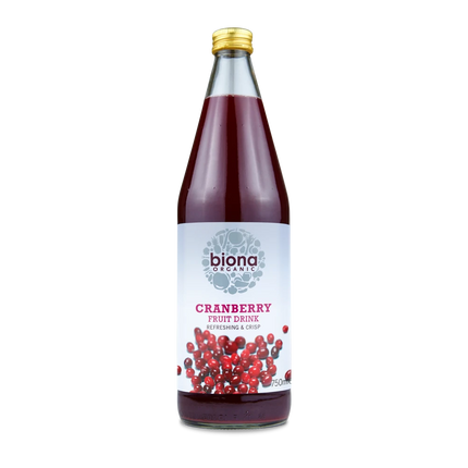 BIONA Organic Cranberry Fruit Drink (no added sugar) 750ml - Longdan Online Supermarket