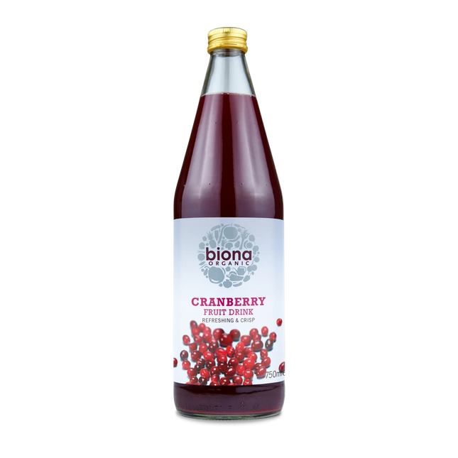 BIONA Organic Cranberry Fruit Drink (no added sugar) 750ml - Longdan Online Supermarket