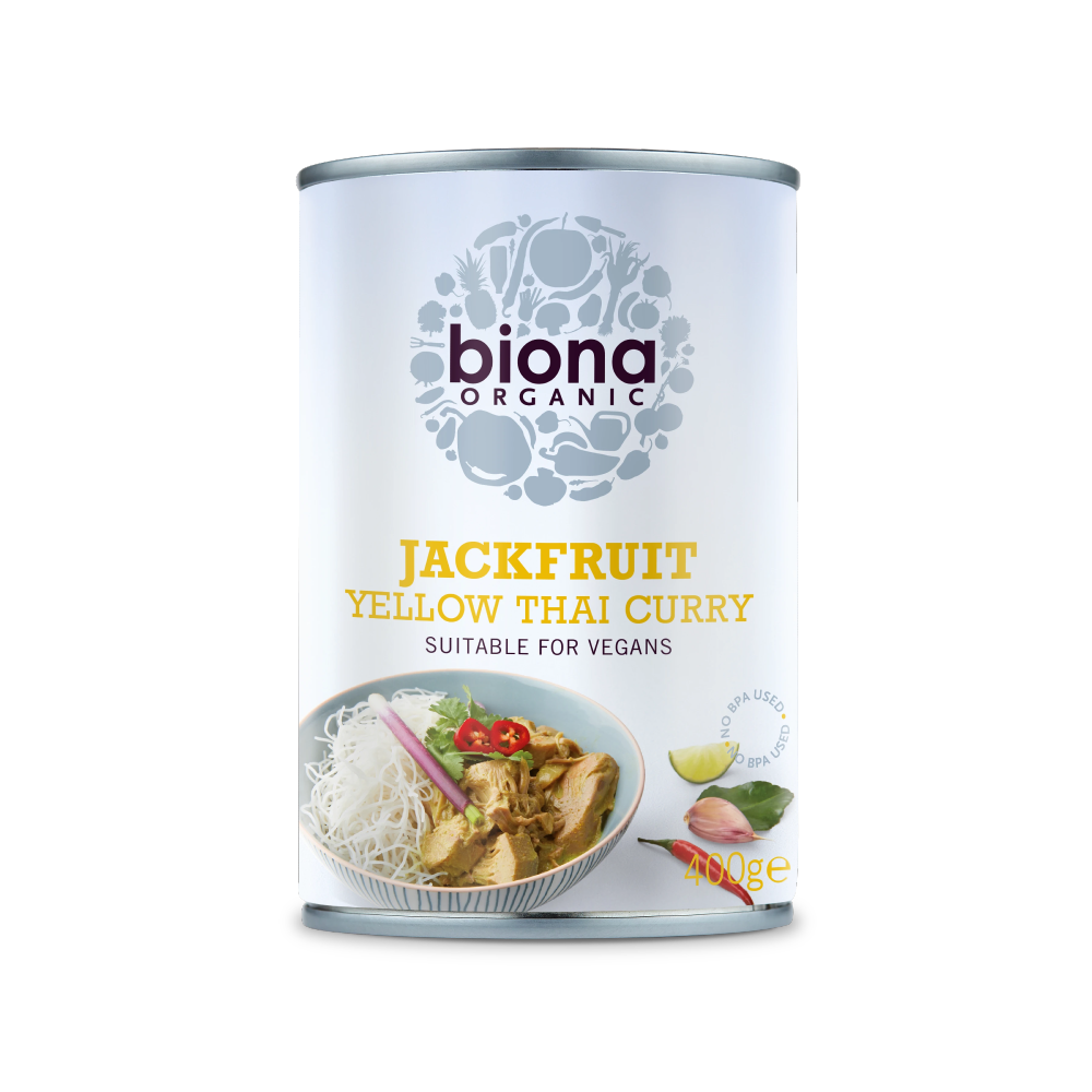 BIONA Organic Yellow Thai Curry Jackfruit in Can 400g - Longdan Online Supermarket